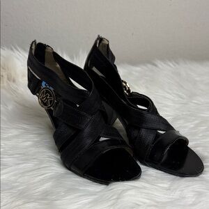 Michael Kors Black Strappy Heels